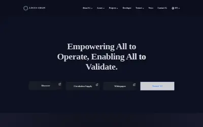 Website screenshot of Locus Chain (2026-05-23)