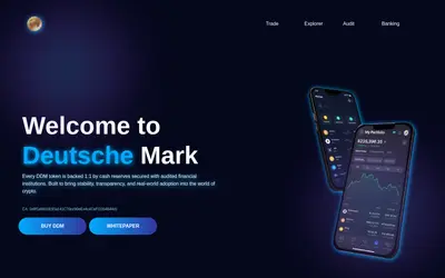 Website screenshot of Deutsche Mark (2026-05-22)