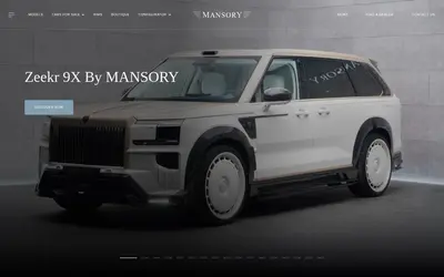 Website screenshot of Mansory Token (2026-04-26)