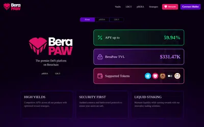 Website screenshot of Liquid BGT (2026-04-25)