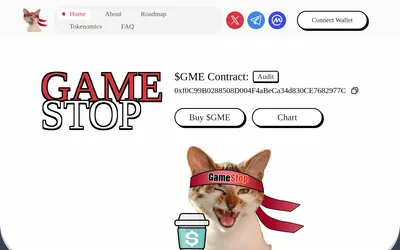Website screenshot of GameStop Coin (2026-05-20)