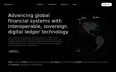 Website screenshot of Cosmos (2026-05-29)