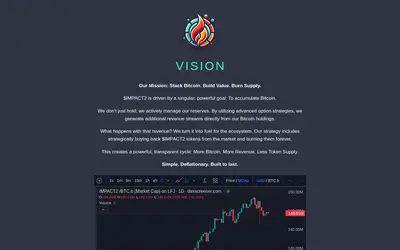 Website screenshot of Impact Token (2026-05-22)