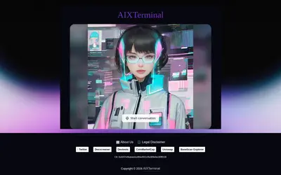 Website screenshot of AIXTerminal (2026-04-25)