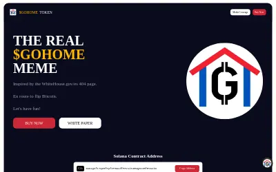 Website screenshot of GOHOME (2026-05-27)