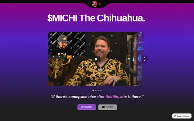 Website screenshot of Michi (2026-05-21)
