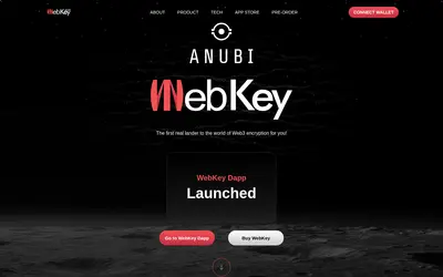 Website screenshot of WebKey DAO (2026-05-21)