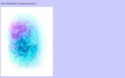 Website screenshot of SnowBlossom (2026-05-20)