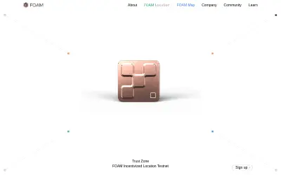 Website screenshot of FOAM (2026-05-23)