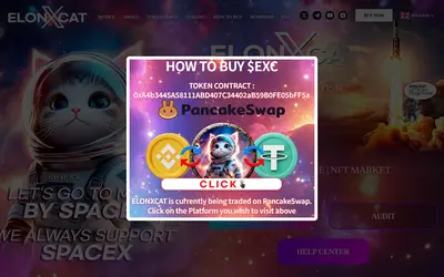 Website screenshot of ElonXCat (2026-05-22)