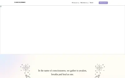Website screenshot of Conscious Token (2026-05-27)