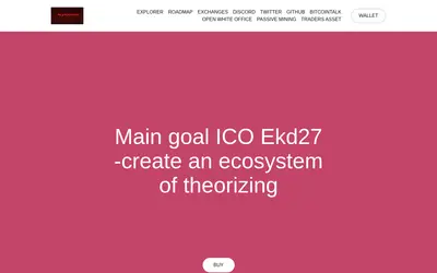 Website screenshot of Ekd27 coin (2026-05-21)