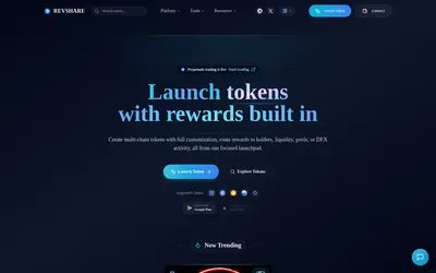 Website screenshot of Revshare (2026-05-21)