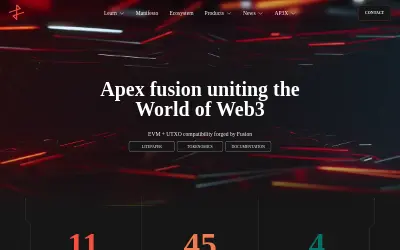 Website screenshot of APEX (2026-05-27)