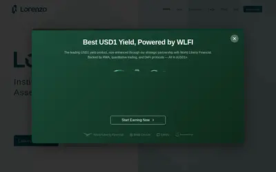 Website screenshot of Lorenzo Protocol (2026-05-22)