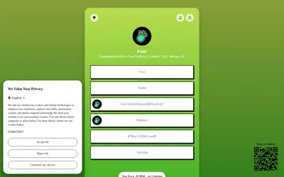 Website screenshot of Four (2026-04-24)