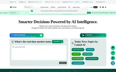 Website screenshot of Cointel (2026-05-22)