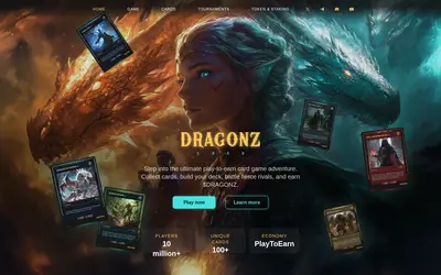 Website screenshot of DRAGONZ (2026-05-20)