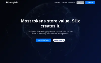 Website screenshot of Stronghold (2026-05-29)