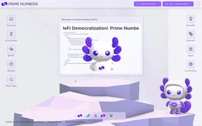 Website screenshot of PrimeFi (2026-04-25)