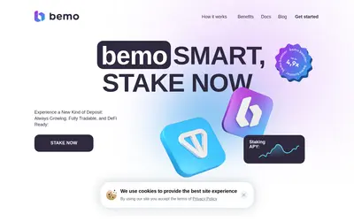 Website screenshot of Bemo (2026-05-22)