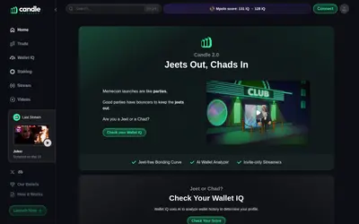 Website screenshot of Candle TV (2026-05-21)