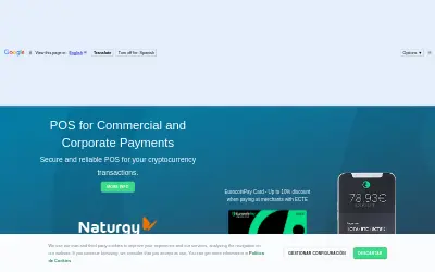 Website screenshot of EurocoinToken (2026-05-23)