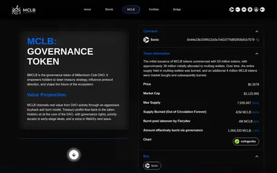 Website screenshot of Millennium Club (2026-04-25)