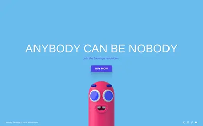 Website screenshot of Nobody Sausage (2026-05-21)