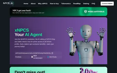 Website screenshot of NPCS AI (2026-05-22)