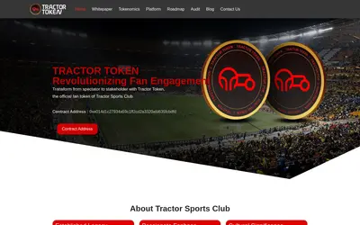 Website screenshot of Tractor (2026-04-25)