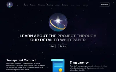 Website screenshot of Lucidum Coin (2026-06-02)