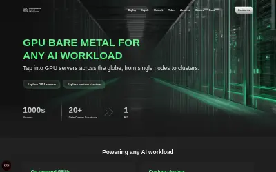 Website screenshot of Impossible Cloud Network Token (2026-06-02)