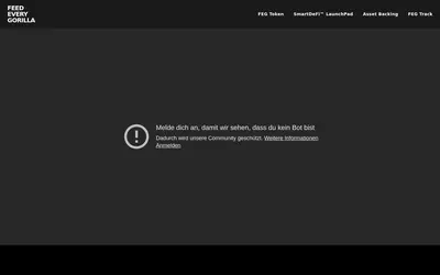 Website screenshot of FEED EVERY GORILLA (2026-05-21)