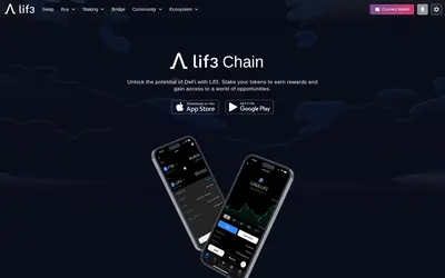 Website screenshot of Lif3 (2026-05-22)