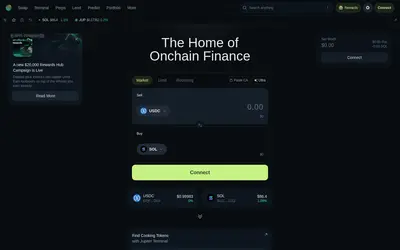 Website screenshot of Jupiter (2026-04-25)