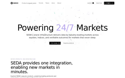 Website screenshot of SEDA (2026-05-19)