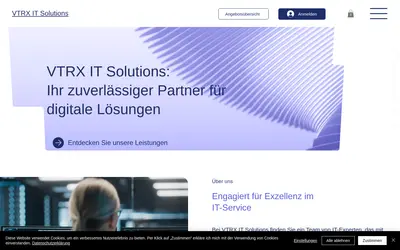 Website screenshot of VTRX Token (2026-05-22)