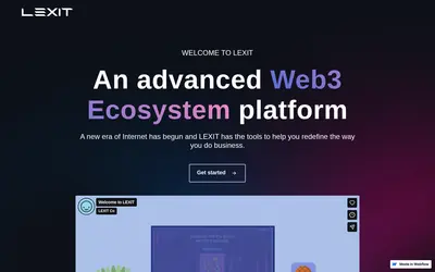 Website screenshot of LEXIT (2026-04-25)