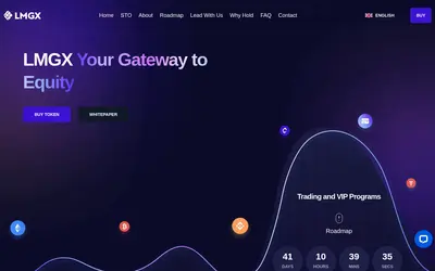 Website screenshot of LMGroupToken (2026-05-20)