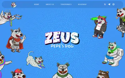 Website screenshot of Pepes Dog (2026-05-21)