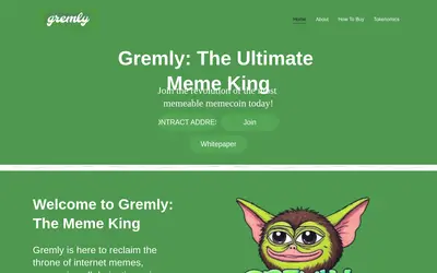 Website screenshot of Gremly (2026-04-25)