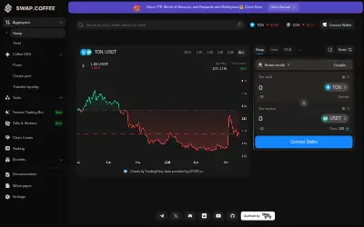 Website screenshot of swap.coffee (2026-05-27)