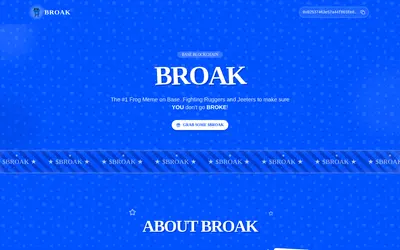Website screenshot of Broak on Base (2026-04-24)