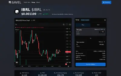 Website screenshot of IBRL (2026-05-27)