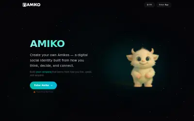 Website screenshot of Amiko (2026-05-27)