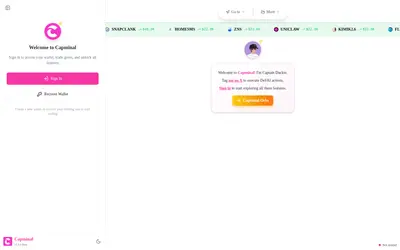 Website screenshot of Capminal (2026-04-25)