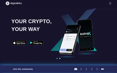 Website screenshot of DigitalBits (2026-05-21)