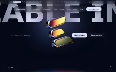 Website screenshot of LayerEdge (2026-06-03)