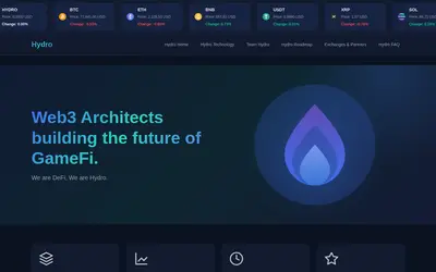 Website screenshot of Hydro (2026-05-22)